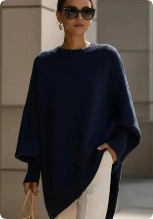 Thick Round Neck Women's Loose All-matching Knitted Pullover Sweater by Dropshipman