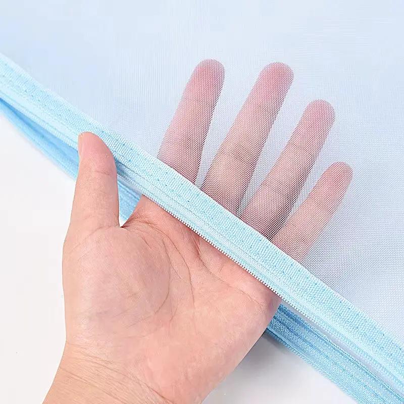 Nylon Mesh File Bag A4 A5 A6 Transparent Zipper Test Paper Information Bag Office Student Pen Bag Subject Bag Puzzle Storage Bag by All Mart Bristol Ltd