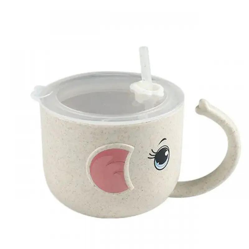 Baby Feeding Bottle Kid's Mug Silicone Straw Children by Dropshipman