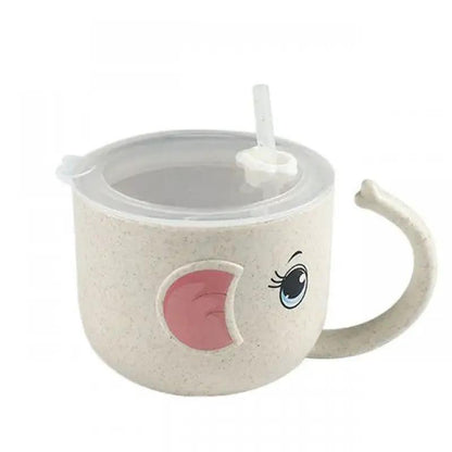 Baby Feeding Bottle Kid's Mug Silicone Straw Children by Dropshipman