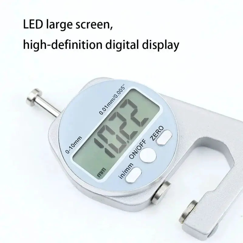 0-10mm Digital Thickness Gauge 0.01mm High Precision Pocket Measuring Tool for Flat and Curved Surfaces by All Mart Bristol Ltd