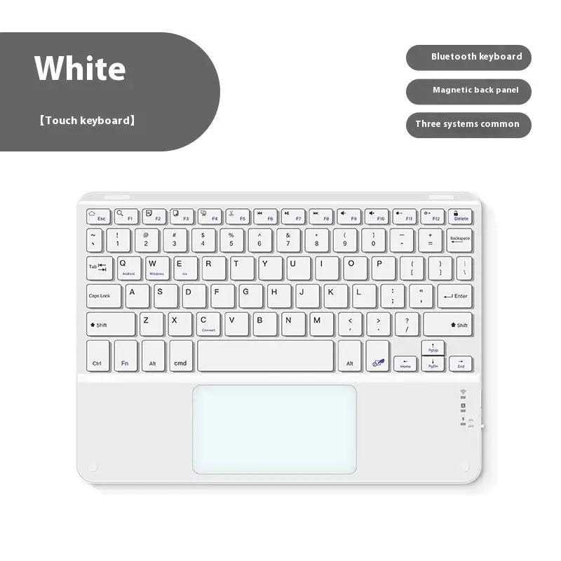 Bluetooth Keyboard With Touch For Mobile Phone Tablet Wireless Rechargeable by Dropshipman