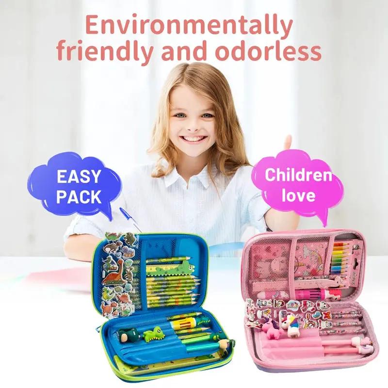 Cool Dinosaur Pencil Case Stationery Set Unicorn 3D EVA Pencil Box Organizer School Supplies for Kids Boys Back to School Gift by All Mart Bristol Ltd