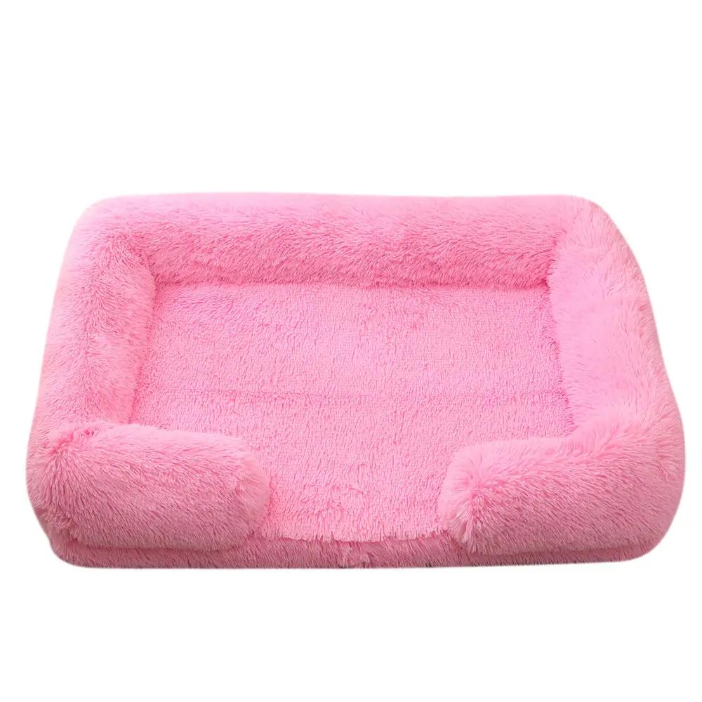 Plush Round Pet Bed Dog Bed Winter by Dropshipman