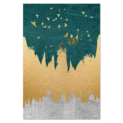 Abstract Landscape Wall Art Canvas Painting Nordic Poster by Dropshipman