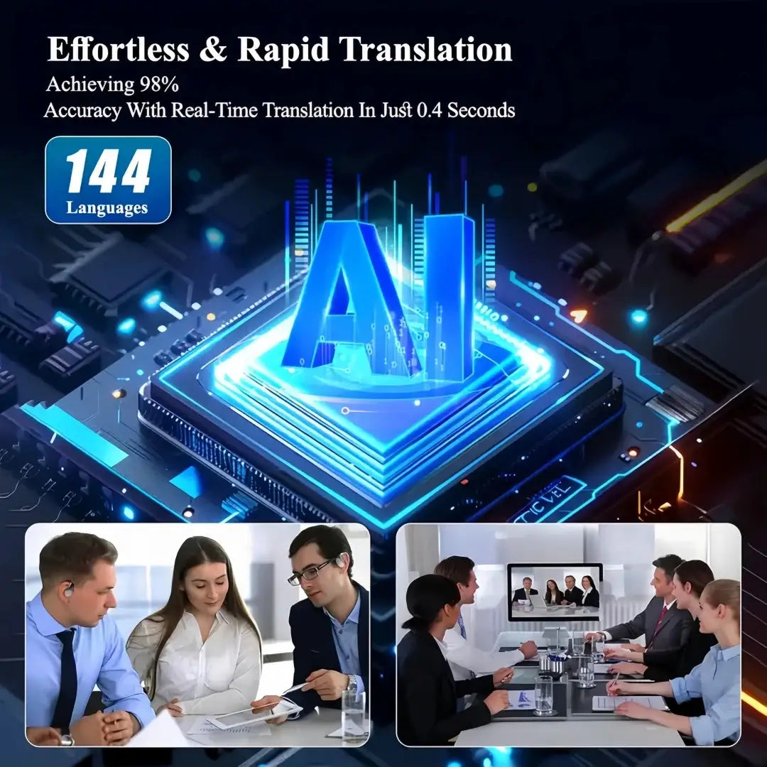 Translation Earbuds Real Time - AI 144 Language Translator Earbuds, Audifonos Traductores Inglés Español, by All Mart Bristol Ltd