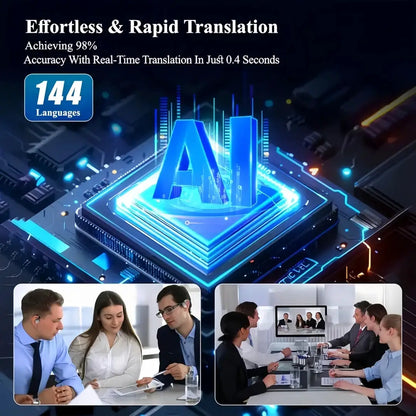 Translation Earbuds Real Time - AI 144 Language Translator Earbuds, Audifonos Traductores Inglés Español, by All Mart Bristol Ltd