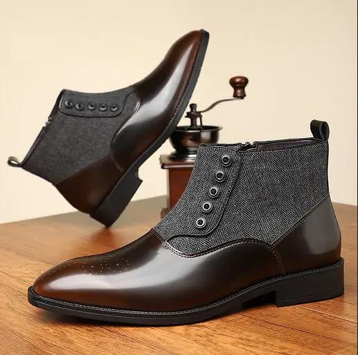 British Style Retro Business Formal Wear Leather Shoes Men's Versatile by Dropshipman