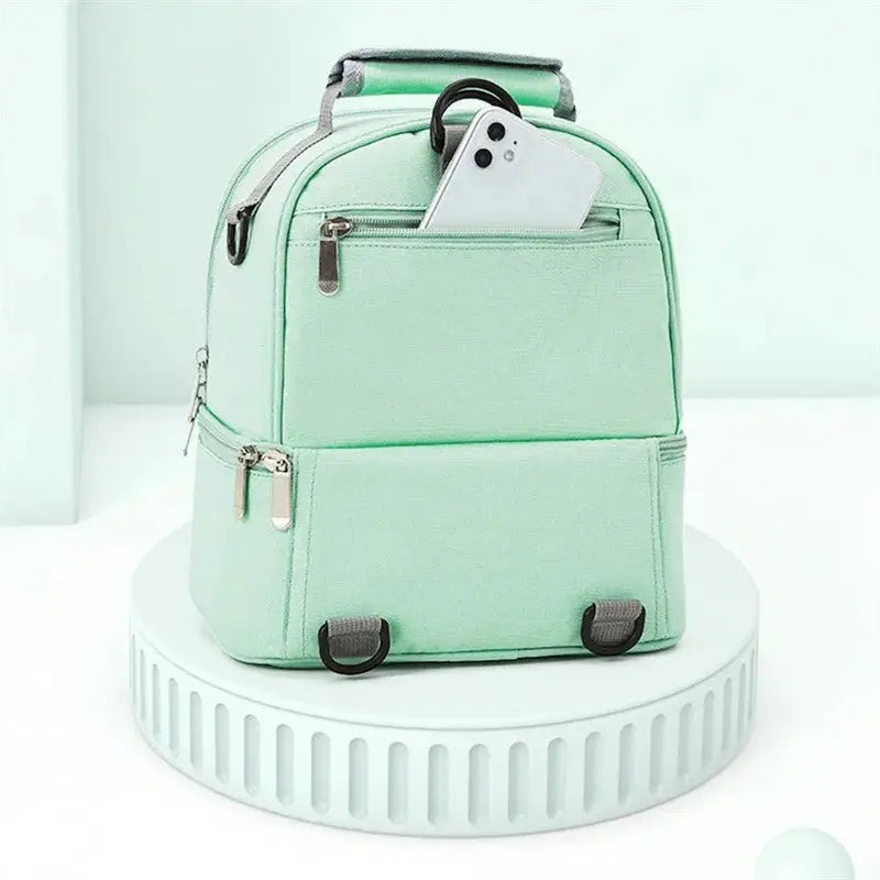 Mommy Bag Milk Storage Breast Pump Maternity Cooler Double Layer Insulation Fresh Keeping Baby Food Backpack Feeding Bottle by All Mart Bristol Ltd