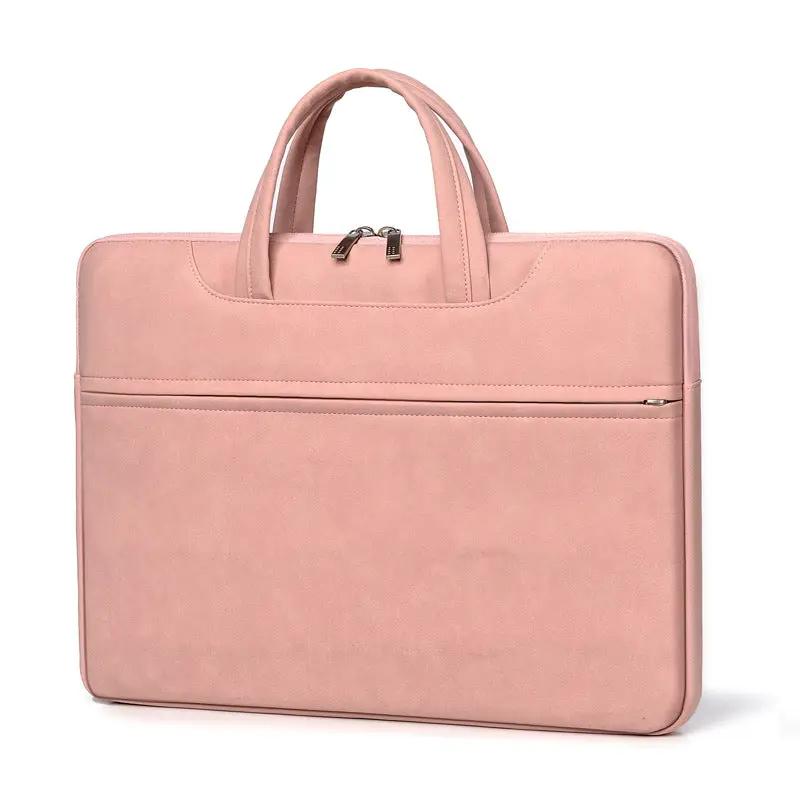 Laptop Case Tablet One Shoulder PU Leather Laptop by Dropshipman