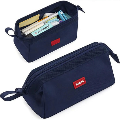 Large Capacity Pencil Case with Pen Holder Label Minimalist Student Stationery Storage Creative Stationery Storage Bag by All Mart Bristol Ltd
