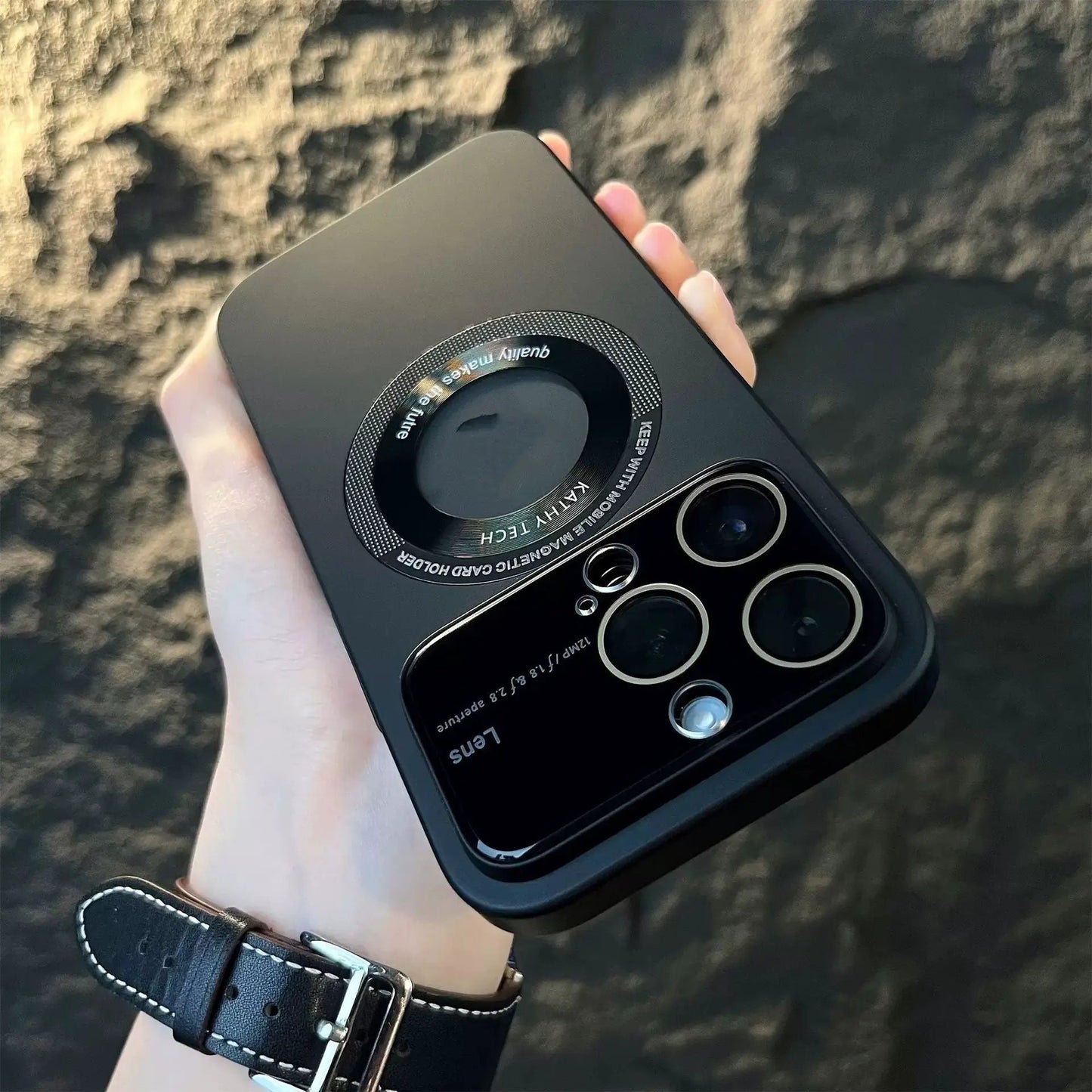 Magnetic Suction Large Window Protector Phone Case by Dropshipman