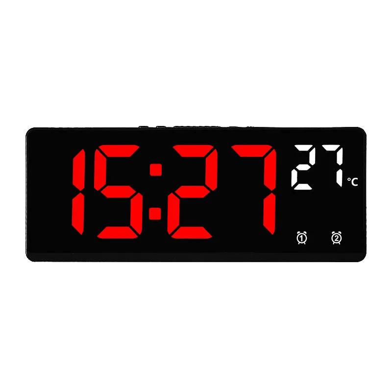 Creative Multi-functional Electronic Clock Simple Large Screen Clock Multi-group Alarm by Dropshipman