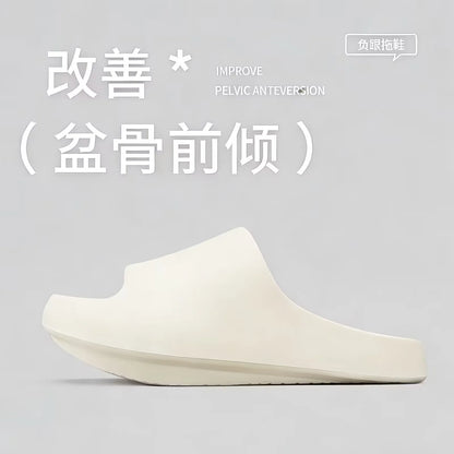 Negative Heel Shoes for Women Arch Support Slippers Pelvic Correction