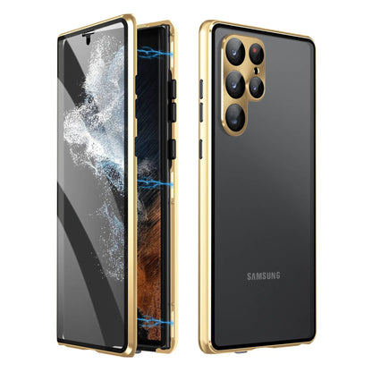 Applicable To S24Ultra Peep-proof Magnetic Mirror Universal Magnetic King Phone Case by Dropshipman