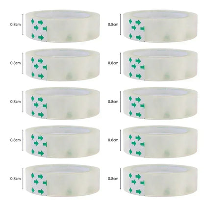 10/5/1 Rolls Premium Transparent Tape 0.8Cm 1.2Cm 1.8Cm Multifuntion High-Viscosity Adhesive Tape for Gift Wrapping Packing by All Mart Bristol Ltd