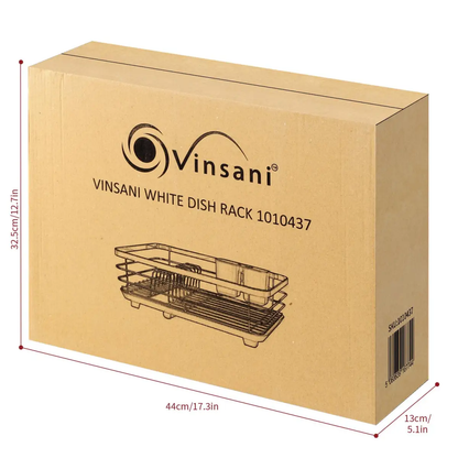 VINSANI WHITE DISH RACK 1010437 by Vinsani
