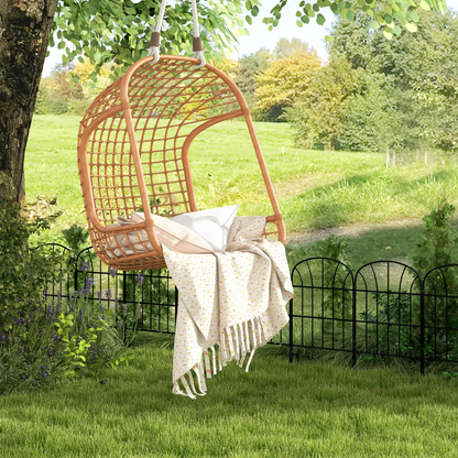 Outsunny 8PCs Decorative Garden Fencing 24in x 8.7ft Metal Border Edging by Outsunny