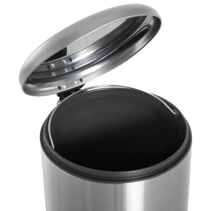 30L Pedal Bin, ?29.2 cm-Black/Silver by HOMCOM