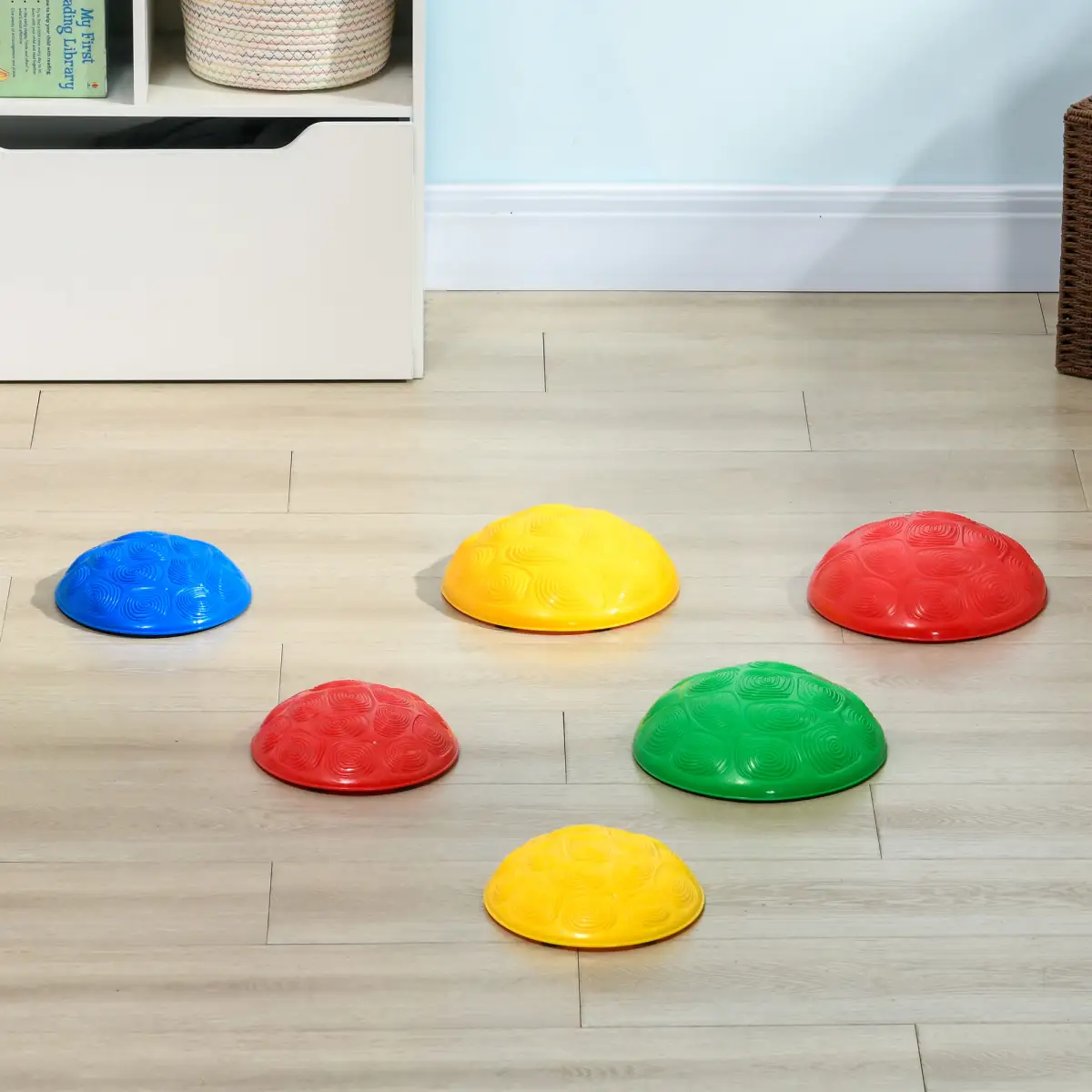 ZONEKIZ Balance River Stones w/ Non-Slip Mats for Ages 3-8 Years by ZONEKIZ