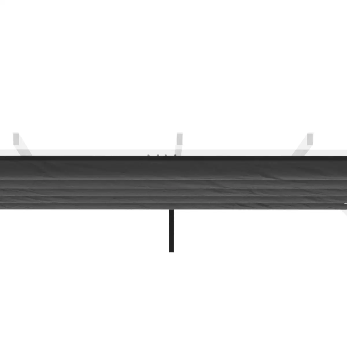 Pergola Shade Cover for 3 x 3m Pergola, Replacement Canopy Fabric Only, Grey by Outsunny
