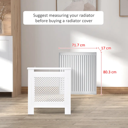 78Lx19Wx82Hcm Radiator Cover Heating Cabinet Grill Style Diamond Design by HOMCOM