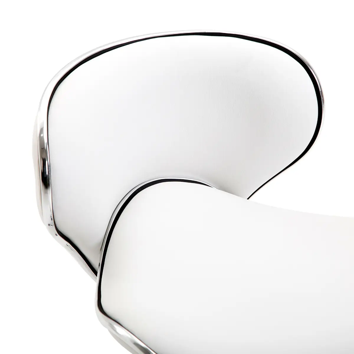 Office Chair Beauty Salon Rolling Technician Stool Chair Low Back White HOMCOM by Unbranded