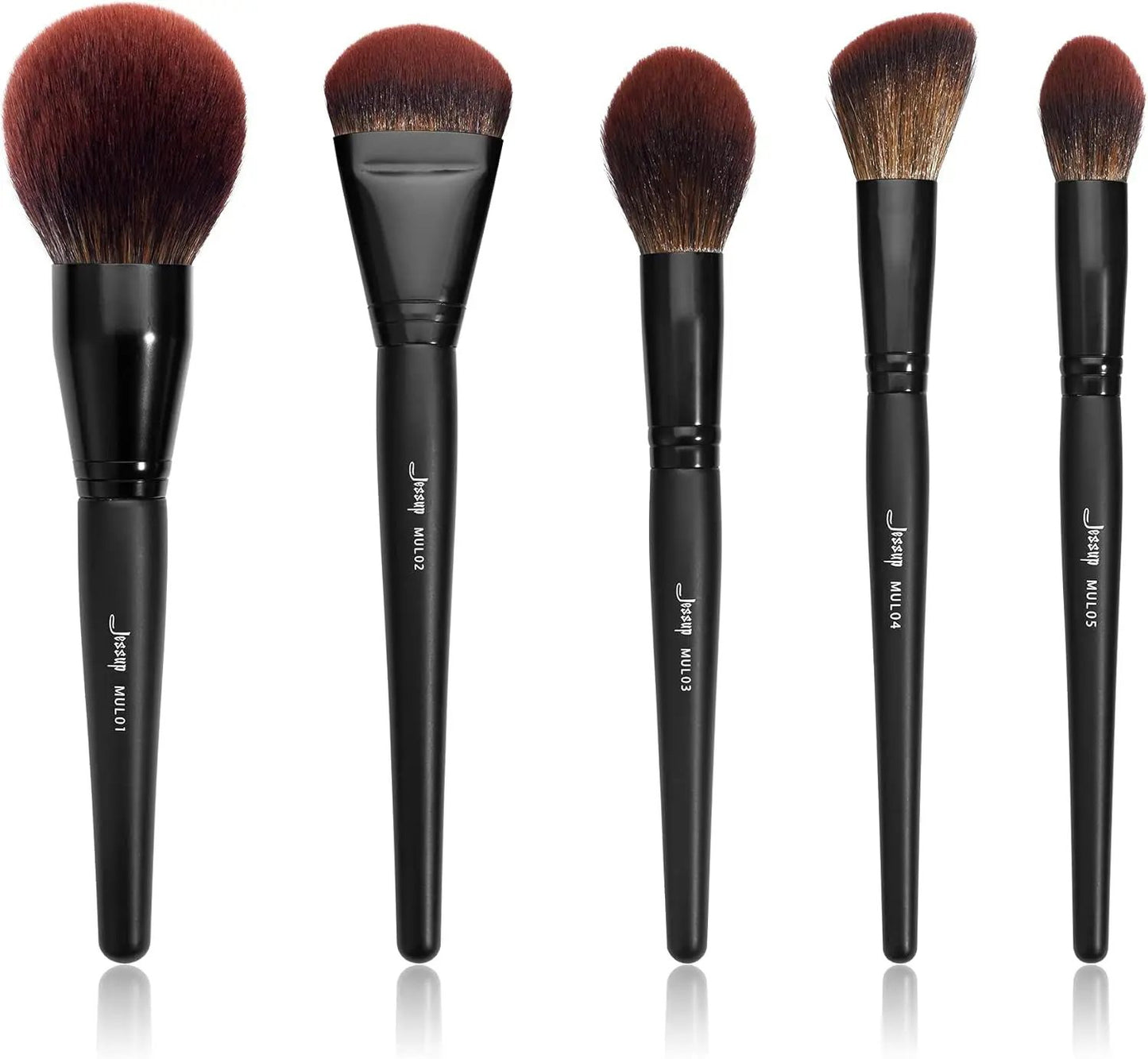 Professional 10-Piece Makeup Brush Set - Premium Black Brushes for Flawless Foundation, Blending, Blush, Concealer, Eyeshadow, Eyebrow, and Eyeliner Application by All Mart Bristol Ltd