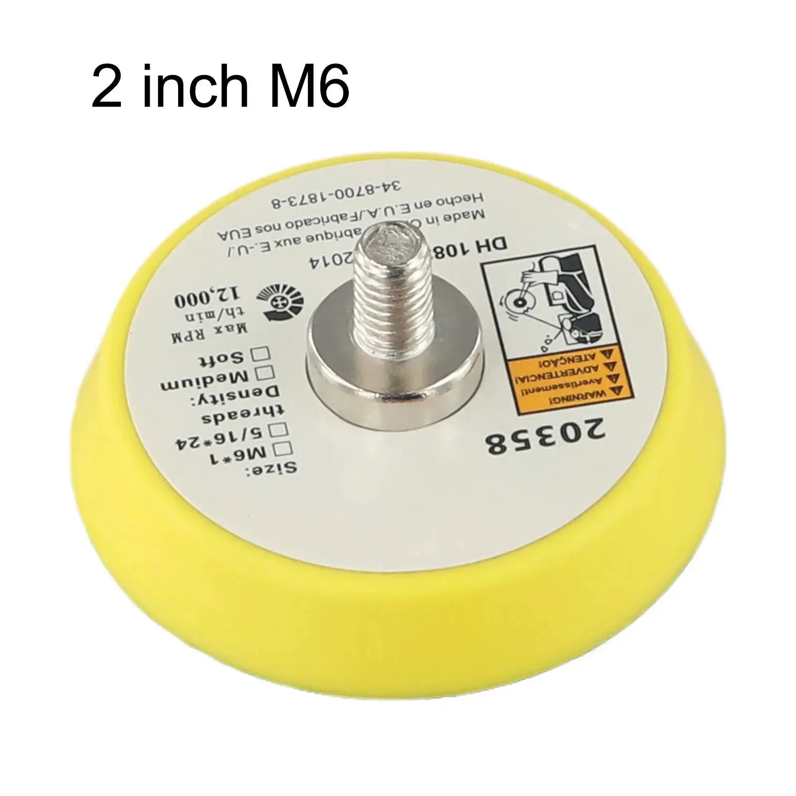 2/3/5 Inch Polishing Sanding Disc M6/M8 Male Thread Backing Pad Sander Polishing Tray For Wood Metal For Grinding Polishing by All Mart Bristol Ltd