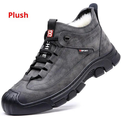 Cotton Wool Cold-proof Non-slip Warm Velvet Padded Thickened Northeast Snow Boots Large Size Shoes by Dropshipman