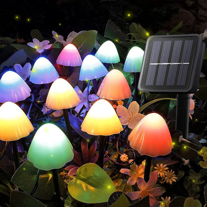 10 Piece Solar Mushroom Lights by Avilo