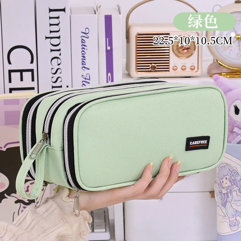 New School Supplies Back to School Essential Pencil Case, Large Capacity Stationery Organizer Student Stationery Box by All Mart Bristol Ltd