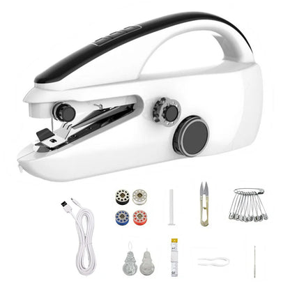 Mini Sewing Machine Handheld Mending Machine Plastic 2 Speed Single Thread Stitching Electric Sewing Small Gadget Dropshipping by All Mart Bristol Ltd