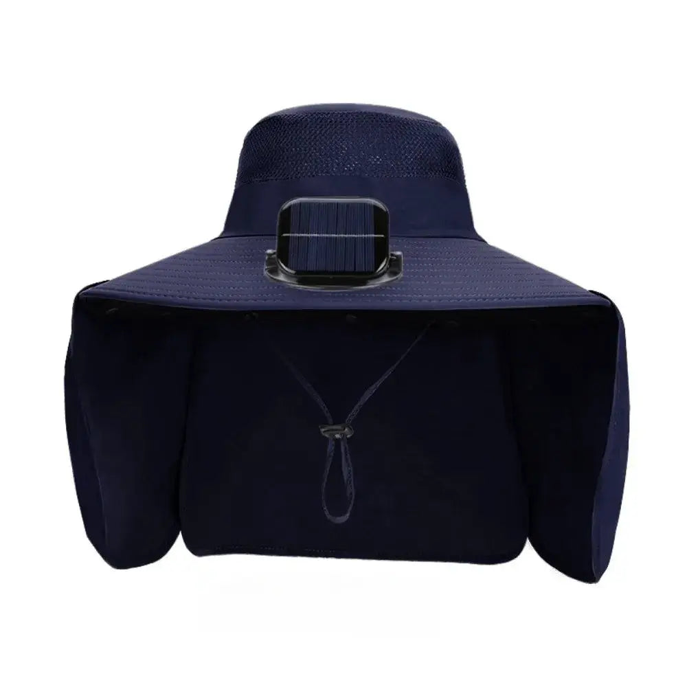 New UPF50+ Solar Fan Hat with Shawl Adjustable Wide Brim Hat Sunscreen Waterproof Fishing Hat Hiking by All Mart Bristol Ltd