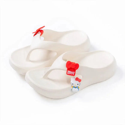 Summer Sanrio Girls Women's Flip Flops Kawaii Cartoon Eva Anti Slip Cute Fashion Girls Outdoor Student Bathroom Beach Slippers by All Mart Bristol Ltd