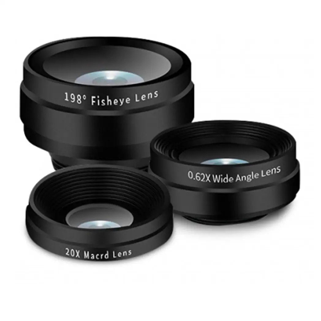 Aquarius Universal 3 in 1 Camera lens With Fisheye Lens & Wide Angle by Aquarius