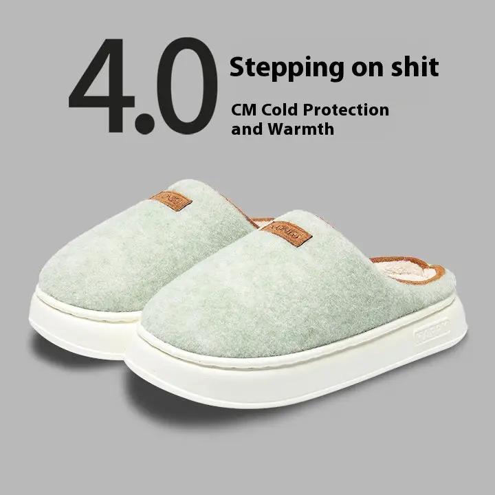 Cotton Slippers Women's Winter Solid Color by Dropshipman