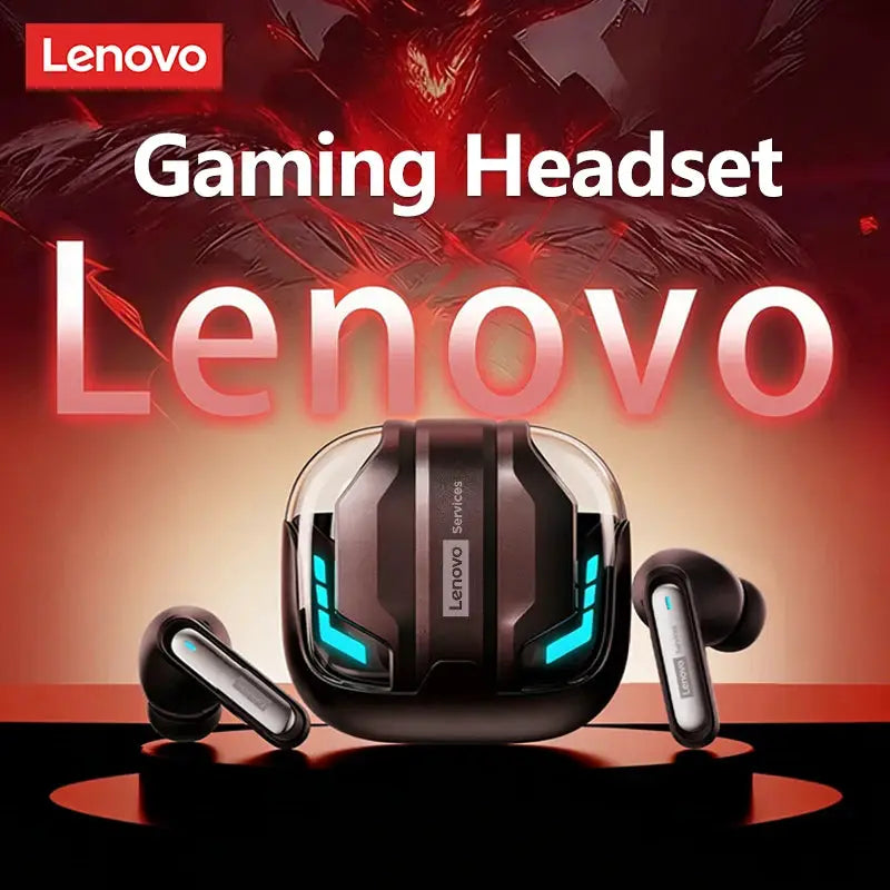 Choice Lenovo Gaming Headset Wireless Bluetooth 6.0 Earphones RGB Low Latency Waterproof Headphones Sports Headset GT103 by All Mart Bristol Ltd