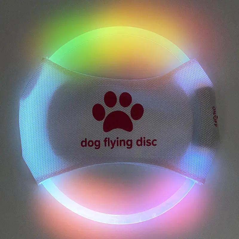 Dog Flying Discs Light Glowing LED LuminousTrainning Interactive Toys Game Flying Discs Dog Toy Pet Dog Accessories Pet Products by Dropshipman