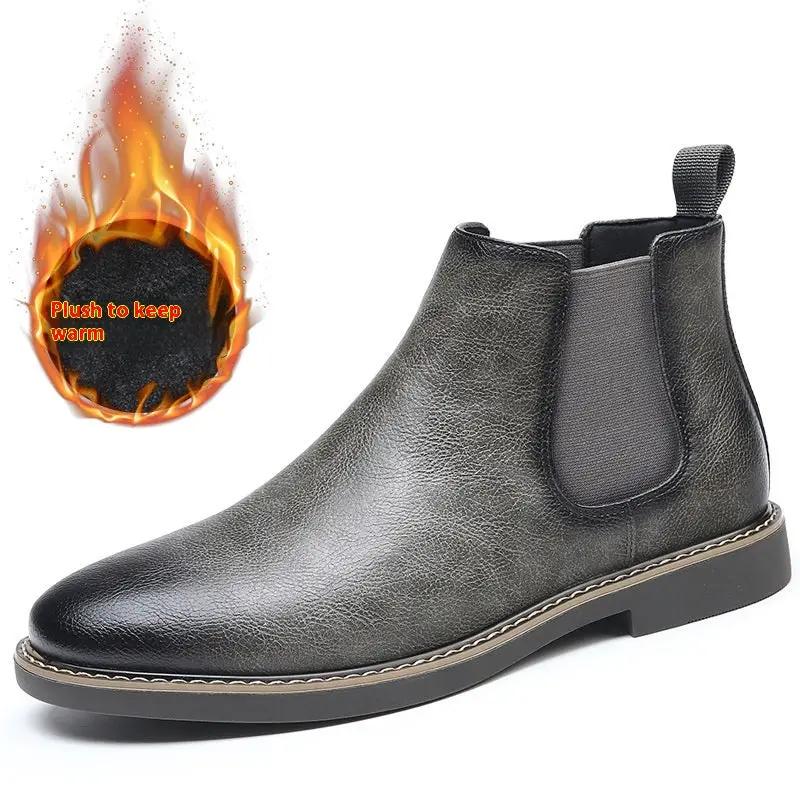 Fashion Retro Cotton Boots British Velvet Short Boots by Dropshipman