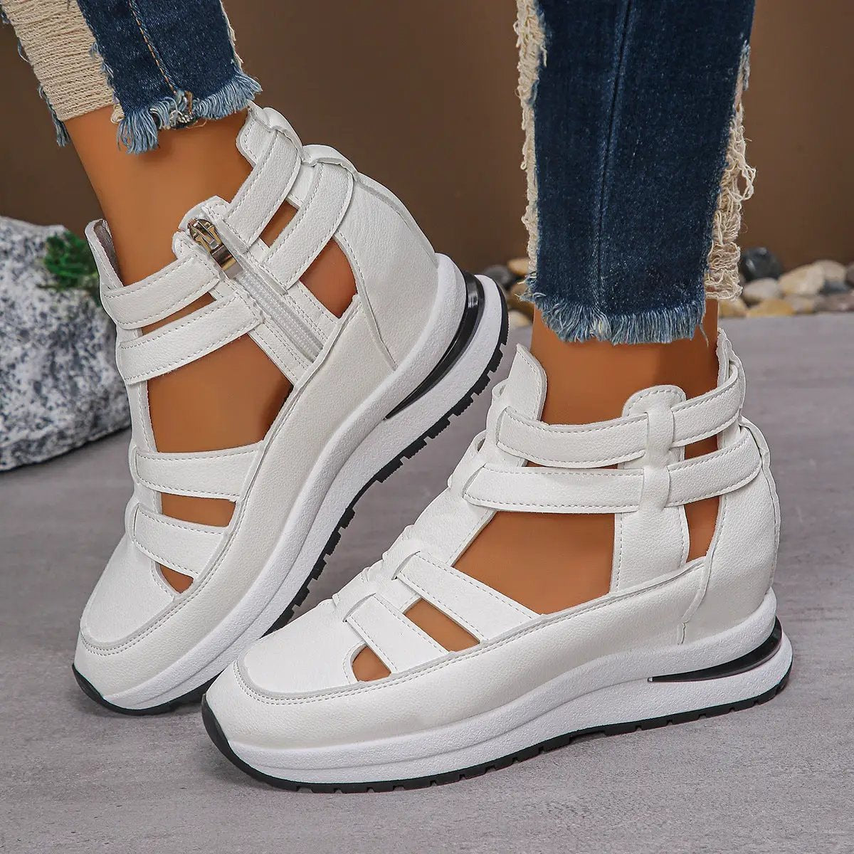 Women's Close-toed Hollow-out Sandals Summer Fashion Platform Shoes by Dropshipman