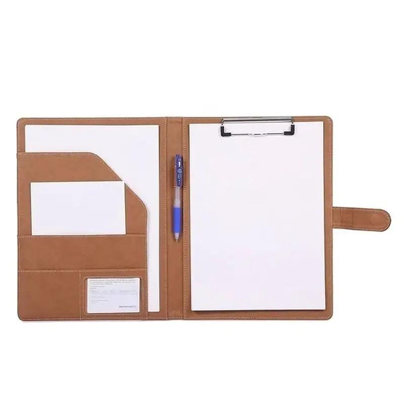 Multifunctional A4 Conference Folder Business Stationery Folder Leather Contract File Folders by All Mart Bristol Ltd