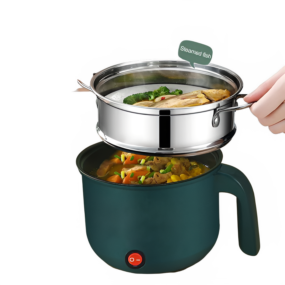 1.8L Electric Mini Rice Cooker Multifunction Non-Stick Cooking Pot by All Mart Bristol Ltd