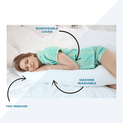 9 Ft Maternity Pillow And Case - Light Blue by For Your Little One