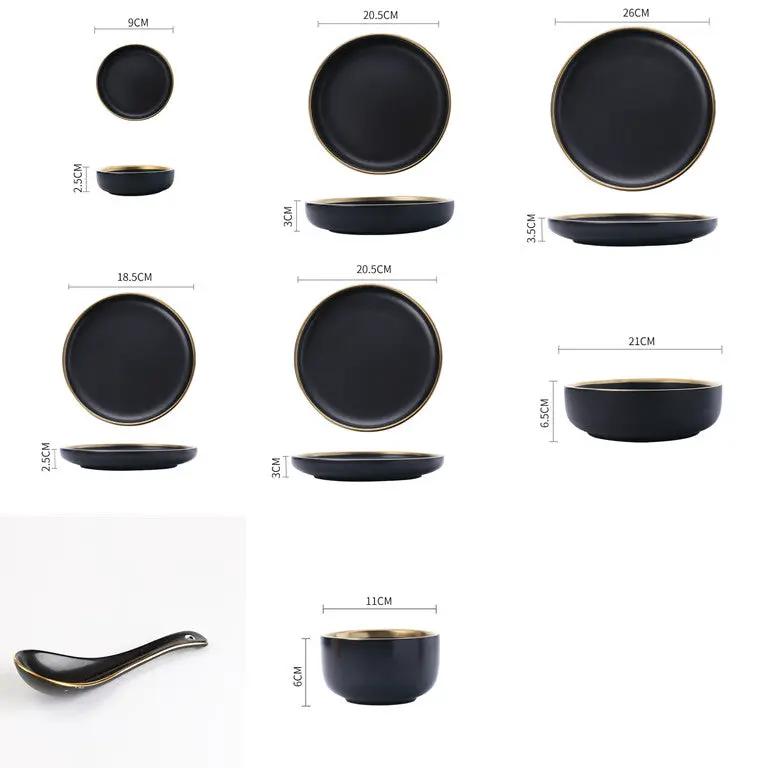 Big Soup Bowl Rice Bowl About Household Ceramic Plate by Dropshipman