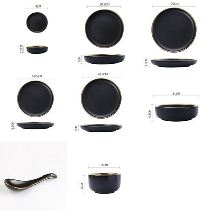 Big Soup Bowl Rice Bowl About Household Ceramic Plate by Dropshipman