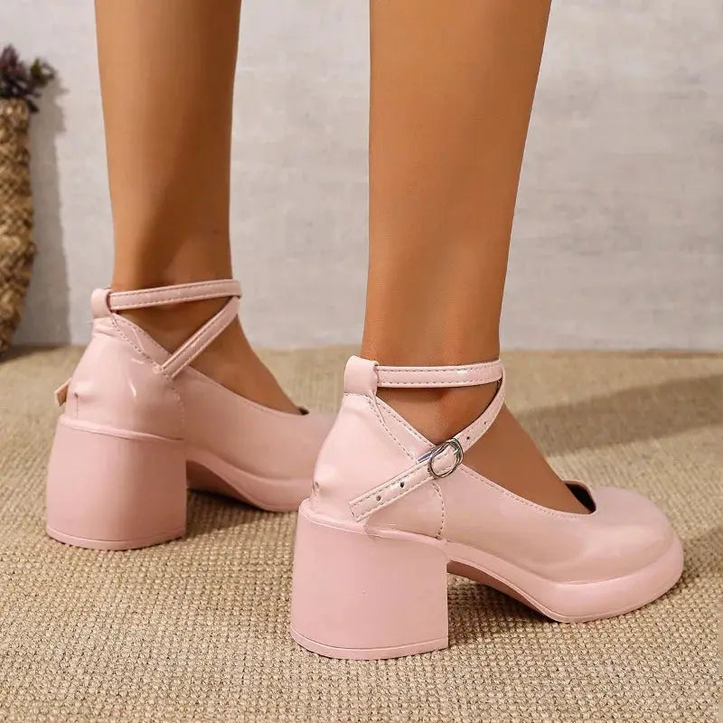 High Heels Women Shoes Elegant Mary Janes Shoes Cozy Chunky Shoes Autumn Fashion Lolita Woman Pumps 2025 New Women’s Zapatillas by All Mart Bristol Ltd