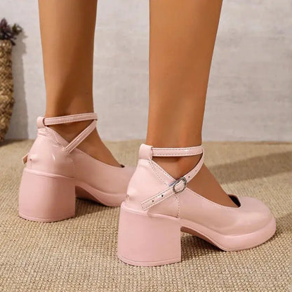 High Heels Women Shoes Elegant Mary Janes Shoes Cozy Chunky Shoes Autumn Fashion Lolita Woman Pumps 2025 New Women’s Zapatillas by All Mart Bristol Ltd