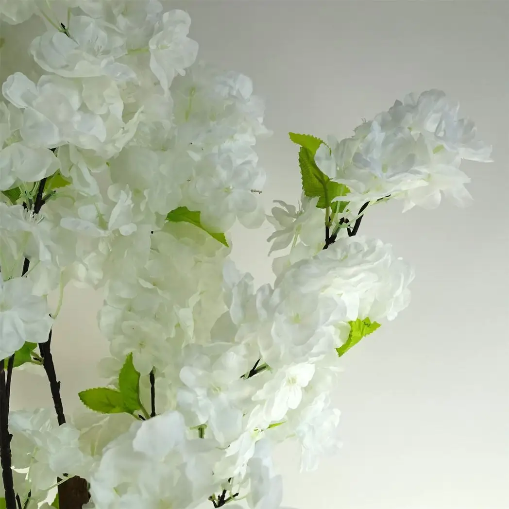 150cm Artificial White Cherry Blossom Tree by Leaf
