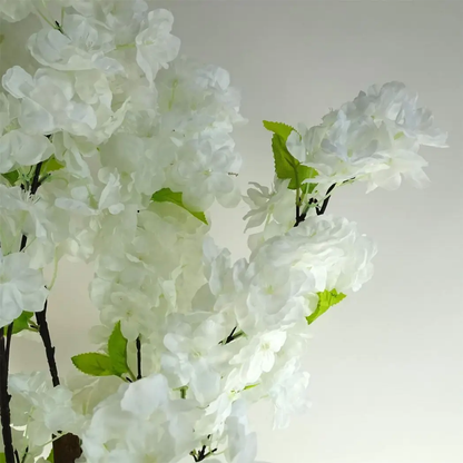 150cm Artificial White Cherry Blossom Tree by Leaf
